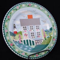 Sakura Claire Murray NANTUCKET Blue House Salad Plate